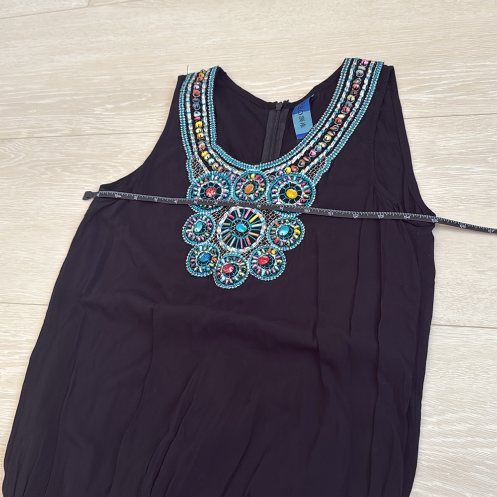 Lièbo Black Jumpsuit with Red and Blue Embroidery - Picture 7 of 8